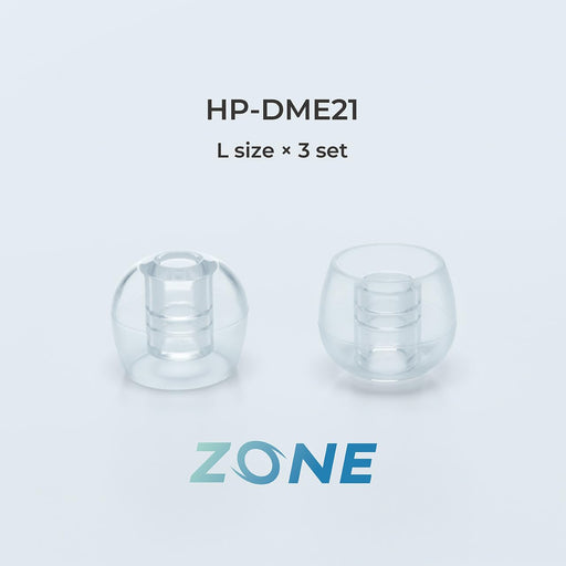 Radius Deep Mount Earpieces ZONE HP-DME2 HP-DME21CL clear color L size Set of 3_2