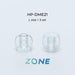 Radius Deep Mount Earpieces ZONE HP-DME2 HP-DME21CL clear color L size Set of 3_2