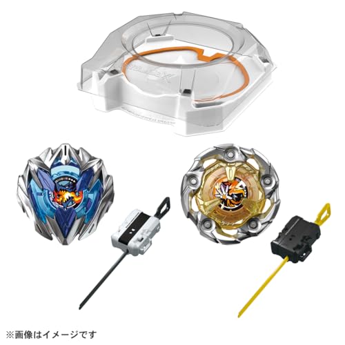 Takara Tomy BEYBLADE X UX-04 Battle Entry Set U Metal Toy With Stadium, Launcher_2