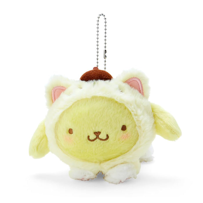 Sanrio Pompompurin Mascot Holder Keychain I love cats cats 10x11.5x9.5cm 446092_1