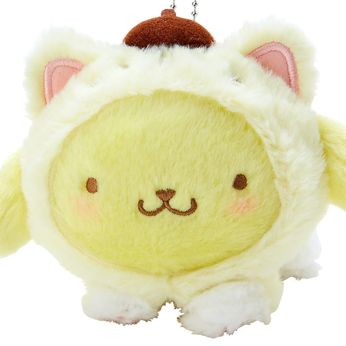 Sanrio Pompompurin Mascot Holder Keychain I love cats cats 10x11.5x9.5cm 446092_3