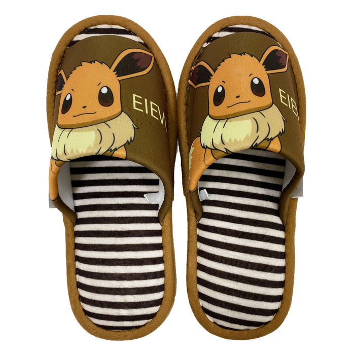 Nippon Slipper Pokemon Eevee Women’s Room Shoes 24.0 cm 211627 Brown Polyester_1