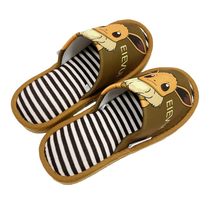 Nippon Slipper Pokemon Eevee Women’s Room Shoes 24.0 cm 211627 Brown Polyester_4