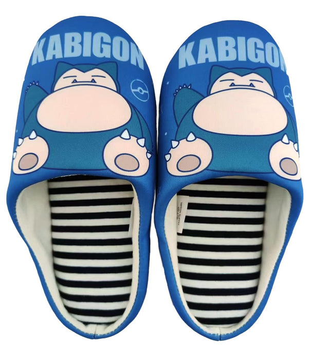 Nippon Slipper Pokemon Snorlax Women’s Room Shoes 24.0 cm 211528 Blue Polyester_1