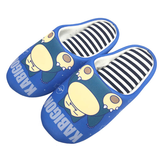 Nippon Slipper Pokemon Snorlax Women’s Room Shoes 24.0 cm 211528 Blue Polyester_2