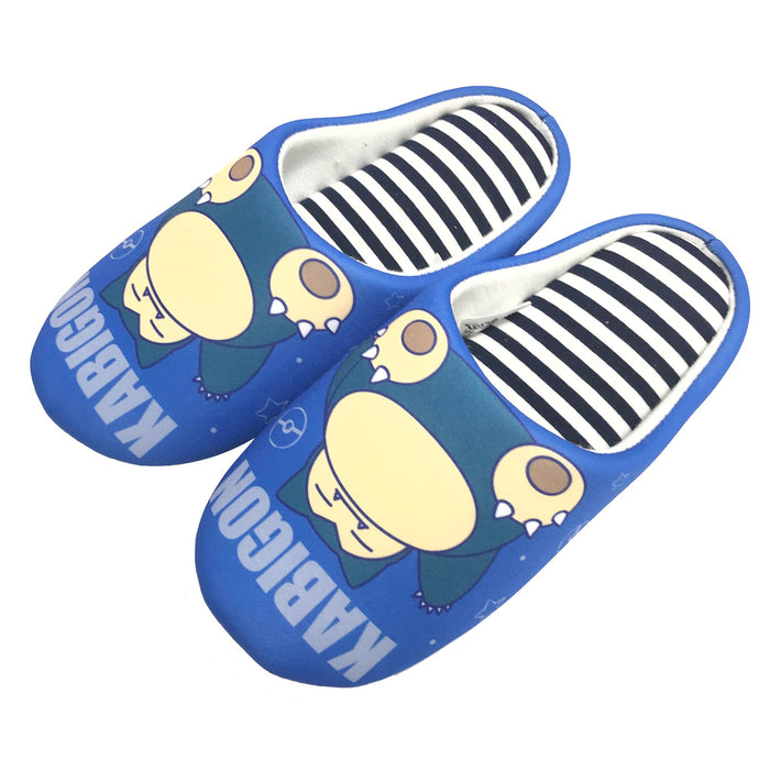 Nippon Slipper Pokemon Snorlax Women’s Room Shoes 24.0 cm 211528 Blue Polyester_2
