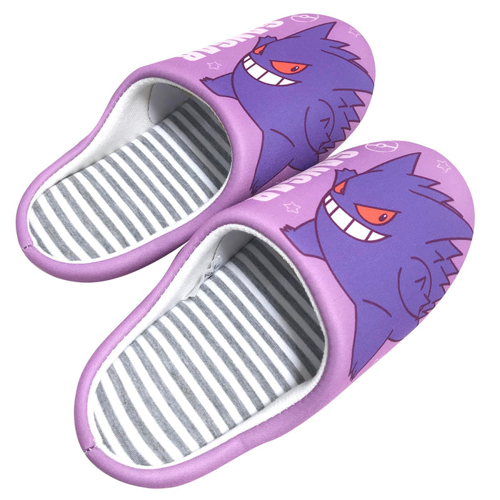 Nippon Slipper Pokemon Gengar Women’s Room Shoes 24.0 cm 211527 Purple Polyester_4