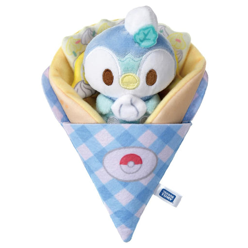 Takara Tomy Pokemon Poke Peace Kurukuru Crepe Plush Doll Piplup Polyester NEW_1