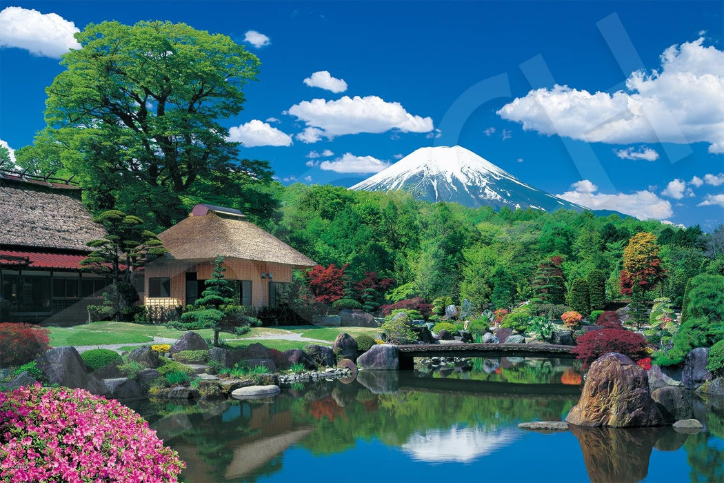 Mt. Fuji and Oshino Village Yamanashi 1000 piece jigsaw puzzle Epoch 09-051s NEW_1