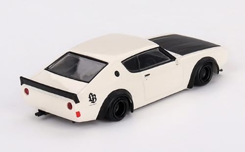 MINI GT 1/64 Nissan Skyline Kenmeri Liberty Walk White RHD DiecastToy MGT00702-R_2