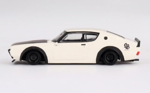 MINI GT 1/64 Nissan Skyline Kenmeri Liberty Walk White RHD DiecastToy MGT00702-R_3