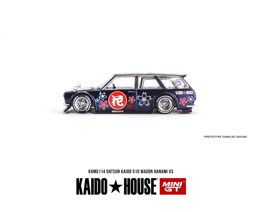 TSM 1/64 Datsun KAIDO 510 Wagon Hanami V3 Magic Purple Ltd/ed. RHD KHMG114 NEW_3