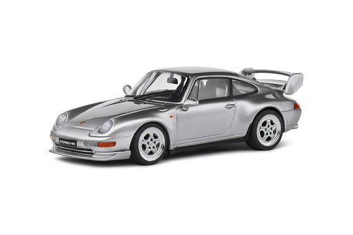 Solido 1/43 Porsche 993 RS Clubsports 1993 Silver Mini Diecast Car 421438195 NEW_1