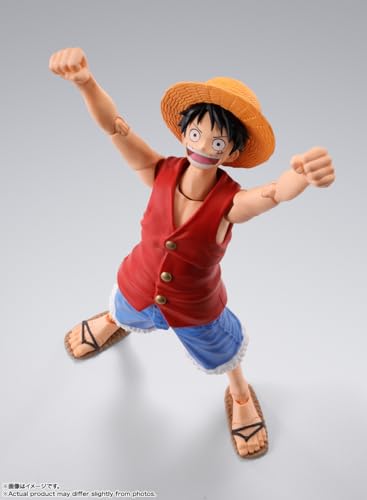 TAMASHII NATIONS S.H.Figuarts Monkey D. Luffy Romance Dawn Figure BAS66473 NEW_3