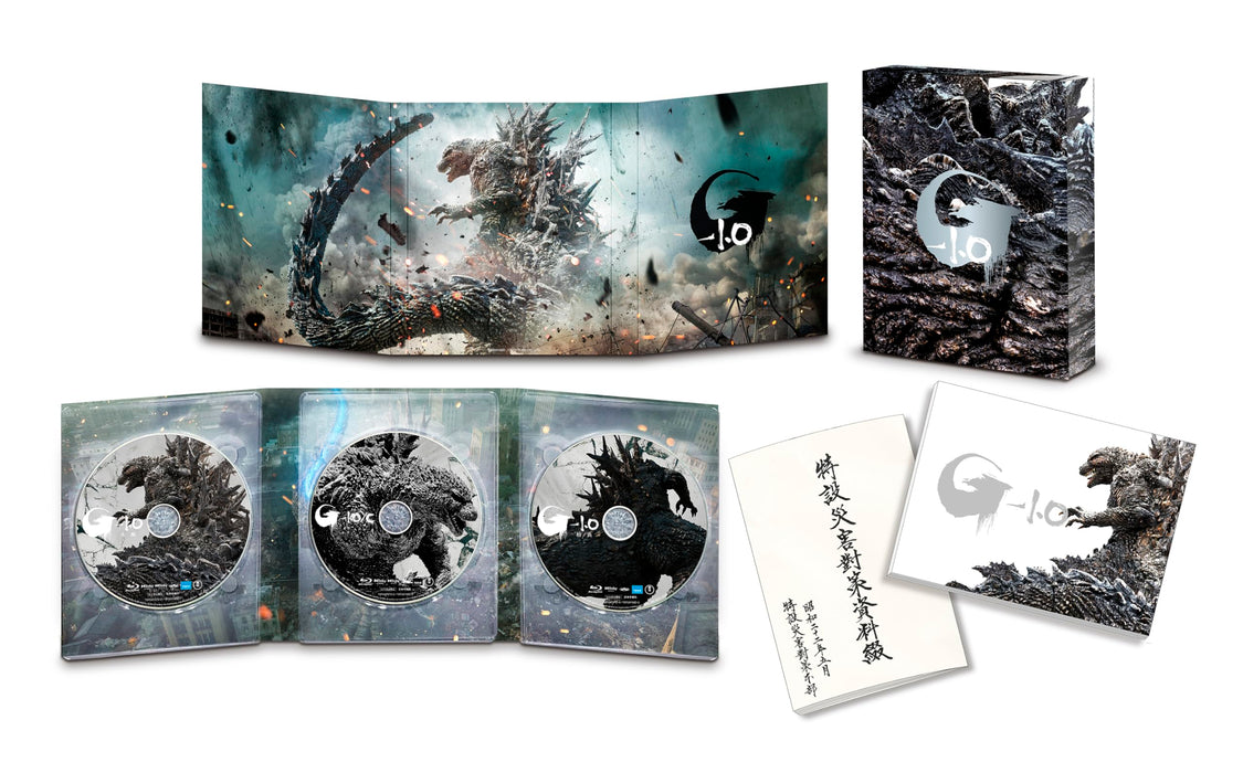 Godzilla Minus One -1.0 Deluxe Edition 3 Blu-ray w/Booklet & keychain TBR-34168D_1