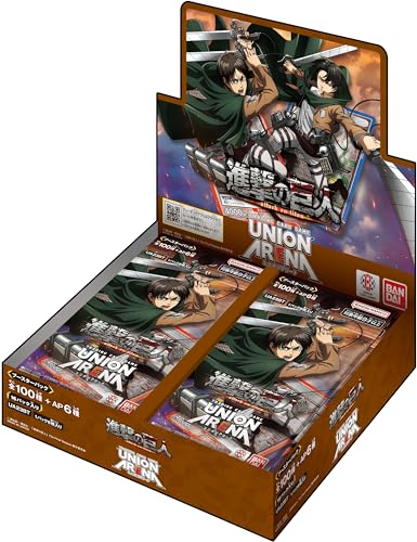 UNION ARENA Attack on Titan UA23BT Booster Pack BOX BANDAI 8 x 16 packs NEW_1