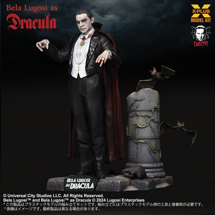X-PLUS 1/8 Bela Lugosi as Dracula Not Painted Plastic Model Kit ‎411-200214CP_9