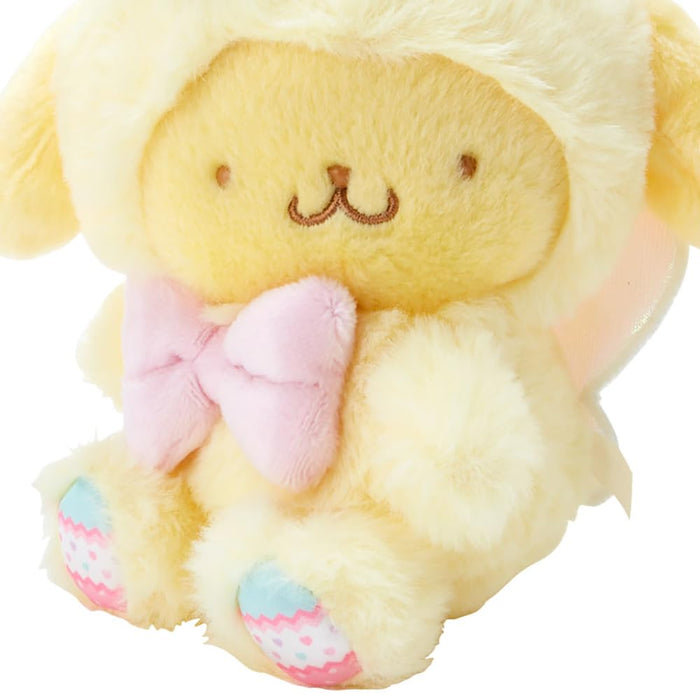 Sanrio Pompompurin Mascot Holder Keychain Easter rabbit 17x15x9.5cm 026581 NEW_3
