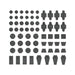 Bandai Spirits 30MM Customized Material Decoration Parts 1 Gray 2733960 NEW_1