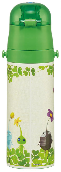 Skater Vacuum Insulation Mug Bottle 470ml Pikmin Water Bottle with Strap SDC4-A_3