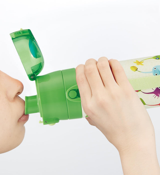 Skater Vacuum Insulation Mug Bottle 470ml Pikmin Water Bottle with Strap SDC4-A_9