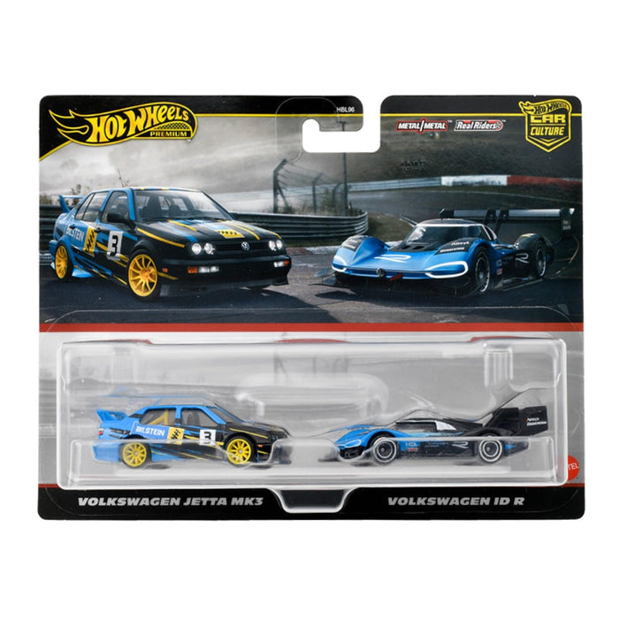 Mattel Hot Wheels Premium 2 Pack VOLKSWAGEN JETTA MK3/VOLKSWAGEN ID R HRR83 NEW_6