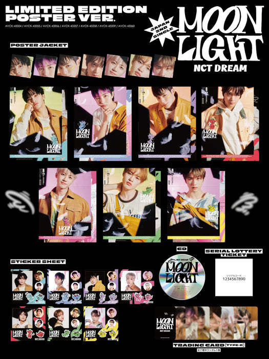 [CD] Moonlight Limited Poster Edition HAECHAN ver. NCT DREAM AVCK-43357 NEW_2