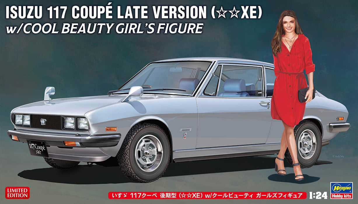 Hasegawa 1/24 ISUZU 117 COUPE Model Kit with Cool Beauty Figure SP604 ‎120116_5