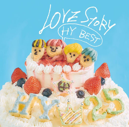 HY LOVE STORY HY BEST [2CD+DVD+GOODS+Lyric Booklet] First Edition UPCH-7670 NEW_1