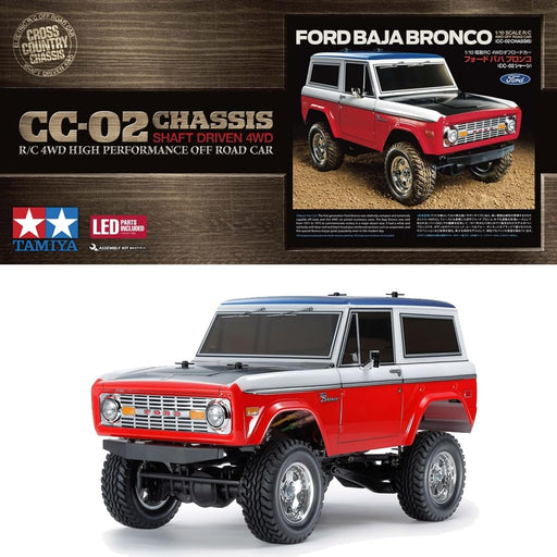 Tamiya 1/10 RC Car Series No.736 Ford Baja Bronco (CC-02 Chassis) Kit 58736 NEW_1