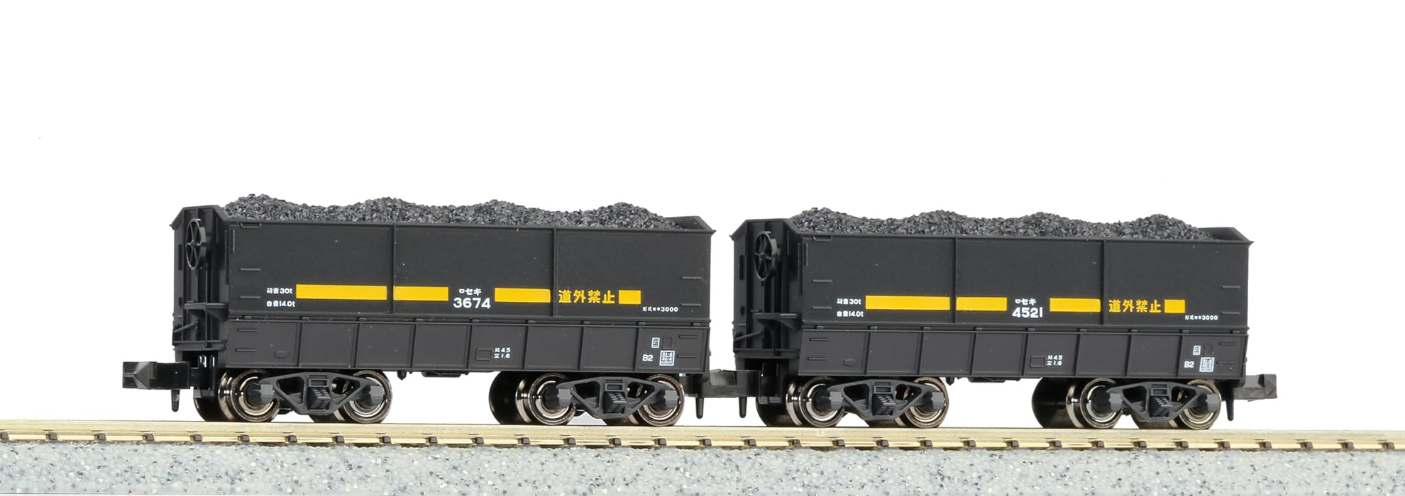 KATO N Gauge SEKI 3000 Coal Freight Car 2-Car Set with coal 8028-1 Model Train_1