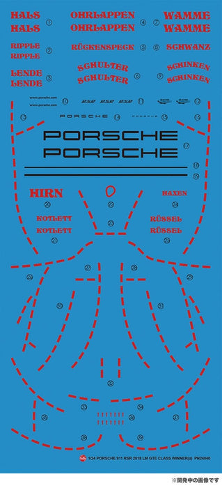 PLATZ/NuNu 1/24 PORSCHE 911(TYPE 991) RSR 2018 LM GTE CLASS WINNER Kit PN24040_4