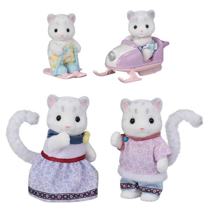 EPOCH Sylvanian Families FS-55 Snow Leopard Family Doll Set Calico Critters NEW_1