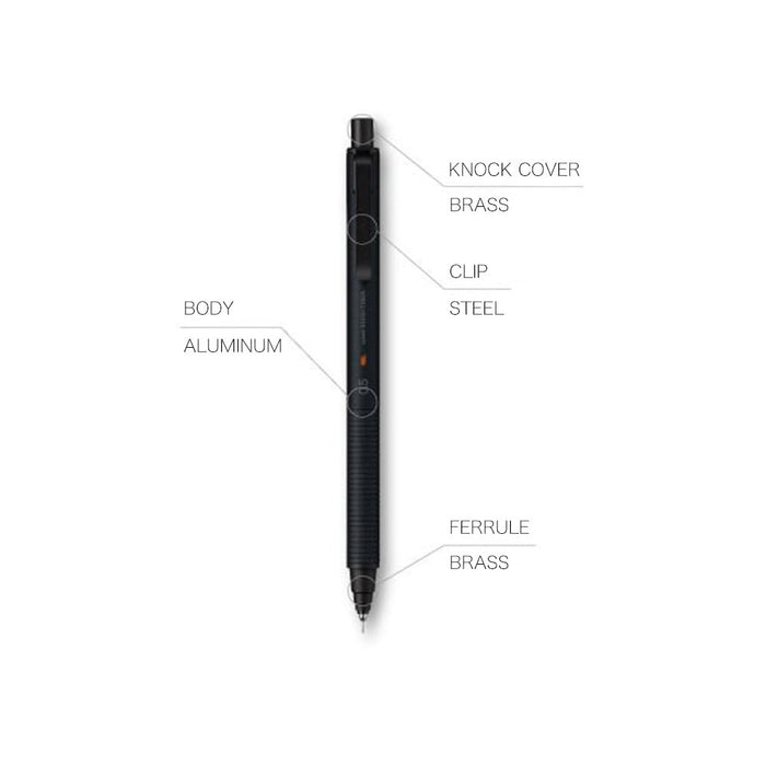 Mitsubishi Uni Kuru Toga Metal 0.5mm Mechanical Pencil M5KH1P.24 Nocturne Black_3