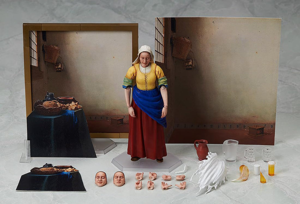 Freeing figma SP-165 The Table Museum The Milkmaid by Vermeer Plastic Figure NEW_7
