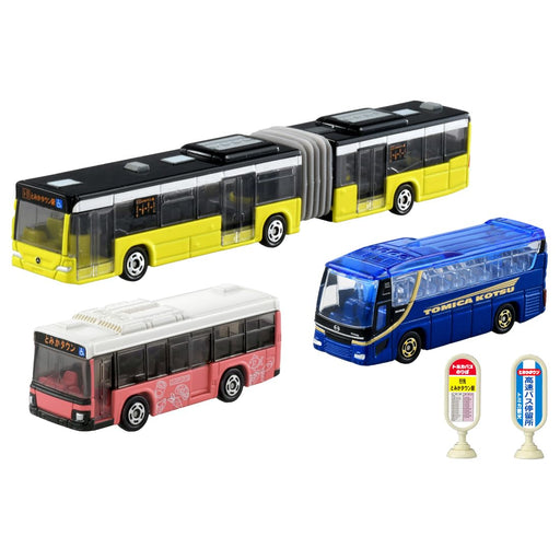 Takara Tomy We are departing! Tomica Town Bus Set of 3 936473 Miniature Car NEW_1