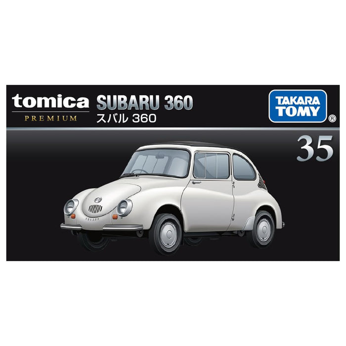 Takara Tomy Tomica Premium 35 Subaru 360 White Diecast Miniature Car 6+ NEW_4