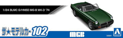 Aoshima 1/24 The Model Car Series No.102 BLMC G/HN5D MG-B MK-3 '74 Model Kit NEW_5