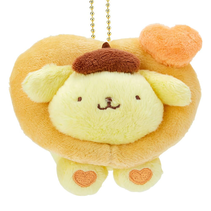 Sanrio Pompompurin Mascot Holder Keychain Colorful Heart W11xD7xH8.5cm 431478_2