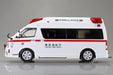 Aoshima 1/32 Rakupla Snap Kit No.02-HM Toyota Himedic Ambulance Colored Kit NEW_3