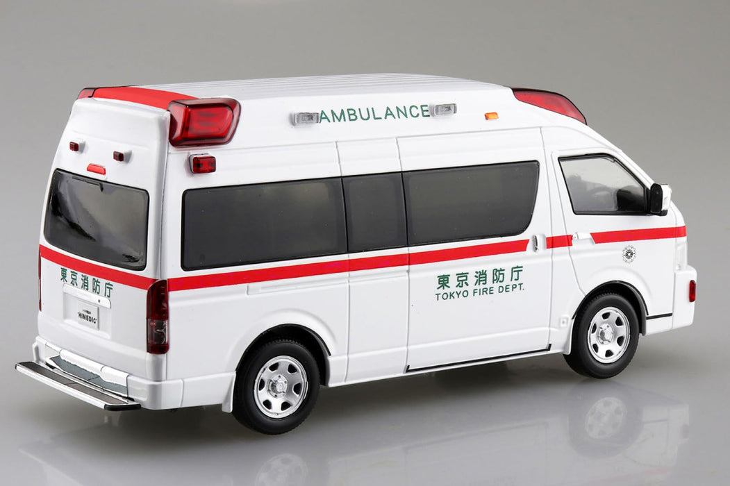 Aoshima 1/32 Rakupla Snap Kit No.02-HM Toyota Himedic Ambulance Colored Kit NEW_7
