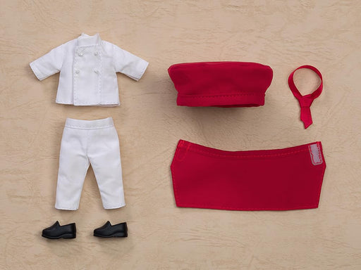Nendoroid Doll Work Outfit Set: Pastry Chef Red Cloth, magnets, plastic G19483_2