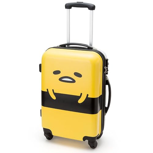 Sanrio Gudetama Carry Case Bag Yellow TSA Lock 31L Suitcase 36x20x56cm 502375_1