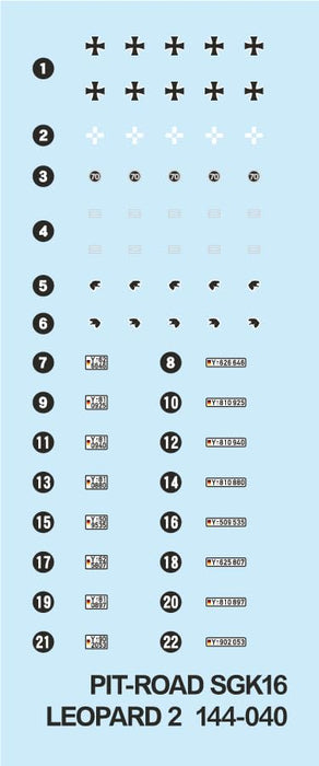 PIT-ROAD 1/144 German Leopard 2 A5/A6 Plastic Model Kit SGK16 Molding Color NEW_5