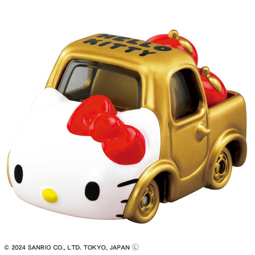 Takara Tomy Dream Tomica SP Hello Kitty 50th Anniversary Gold Miniature Car NEW_2