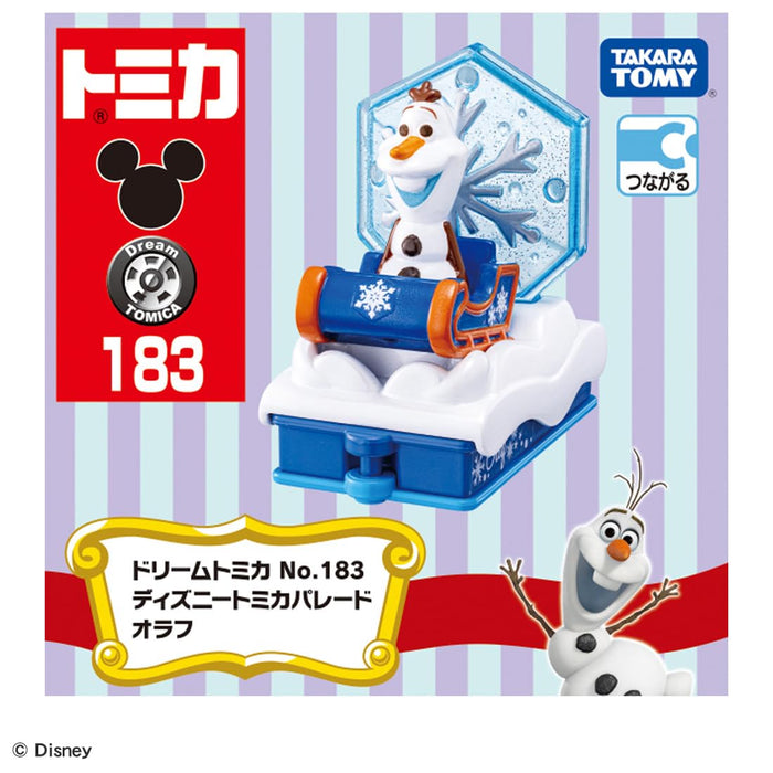 Takara Tomy Dream Tomica No.183 Disney Tomica Parade Olaf Miniature Car NEW_5