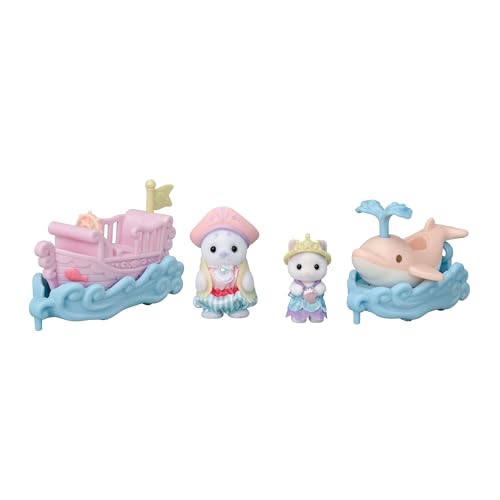 EPOCH Sylvanian Family Amusement park vehicle set boat / dolphin w/ Dolls Ko-80_1