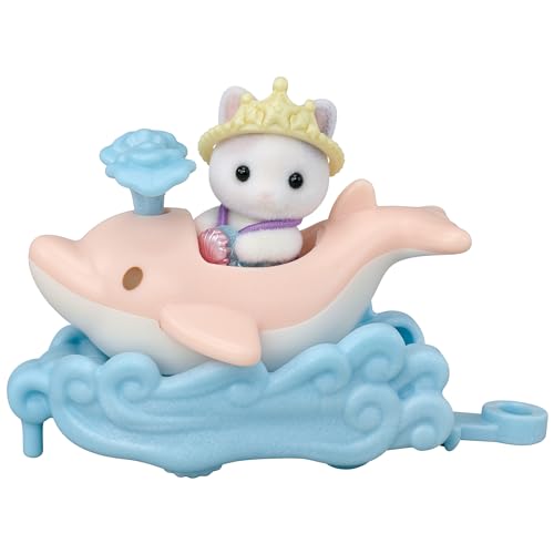 EPOCH Sylvanian Family Amusement park vehicle set boat / dolphin w/ Dolls Ko-80_6