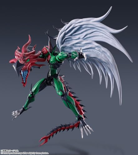 S.H.MonsterArts Yu-Gi-Oh! Duel Monsters GX E-HERO Flame Wingman Figure BAS66465_4