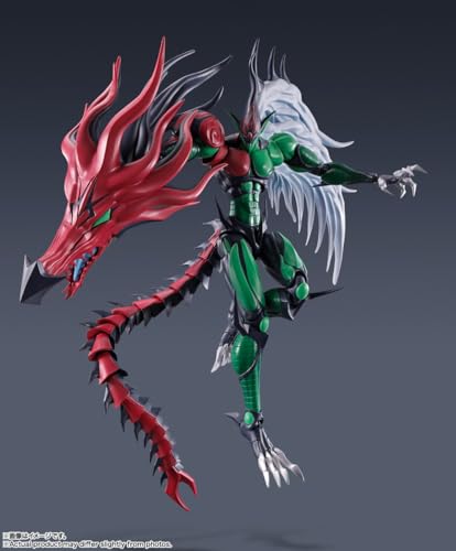 S.H.MonsterArts Yu-Gi-Oh! Duel Monsters GX E-HERO Flame Wingman Figure BAS66465_5
